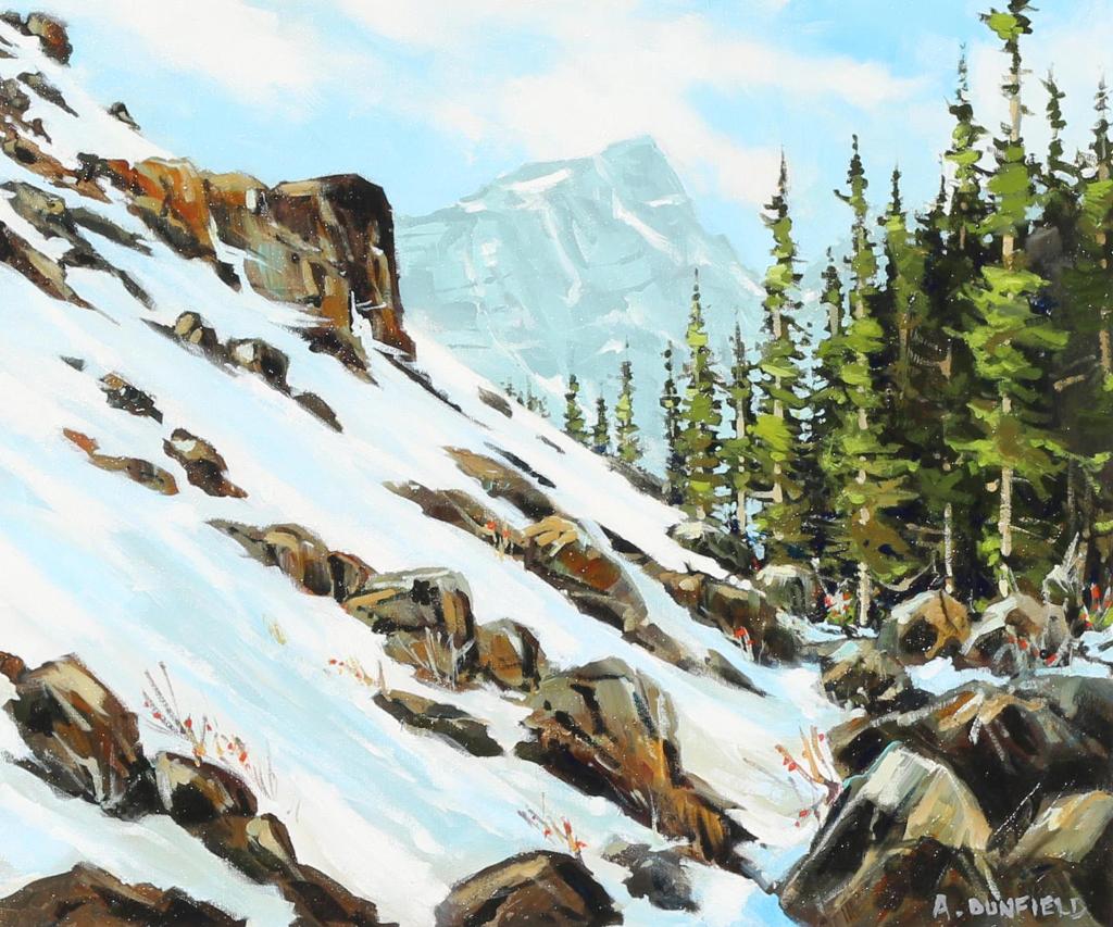 Allan Dunfield (1950) - A Hike In Yoho (Toward The Ten Peaks); 2015
