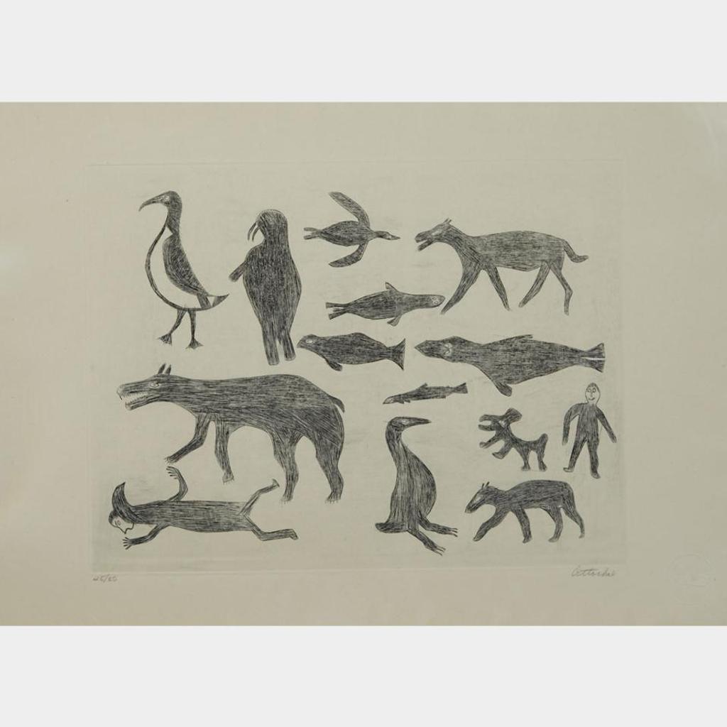 Timothy Ottochie (1904-1982) - Untitled  (No. 42; No. 59)