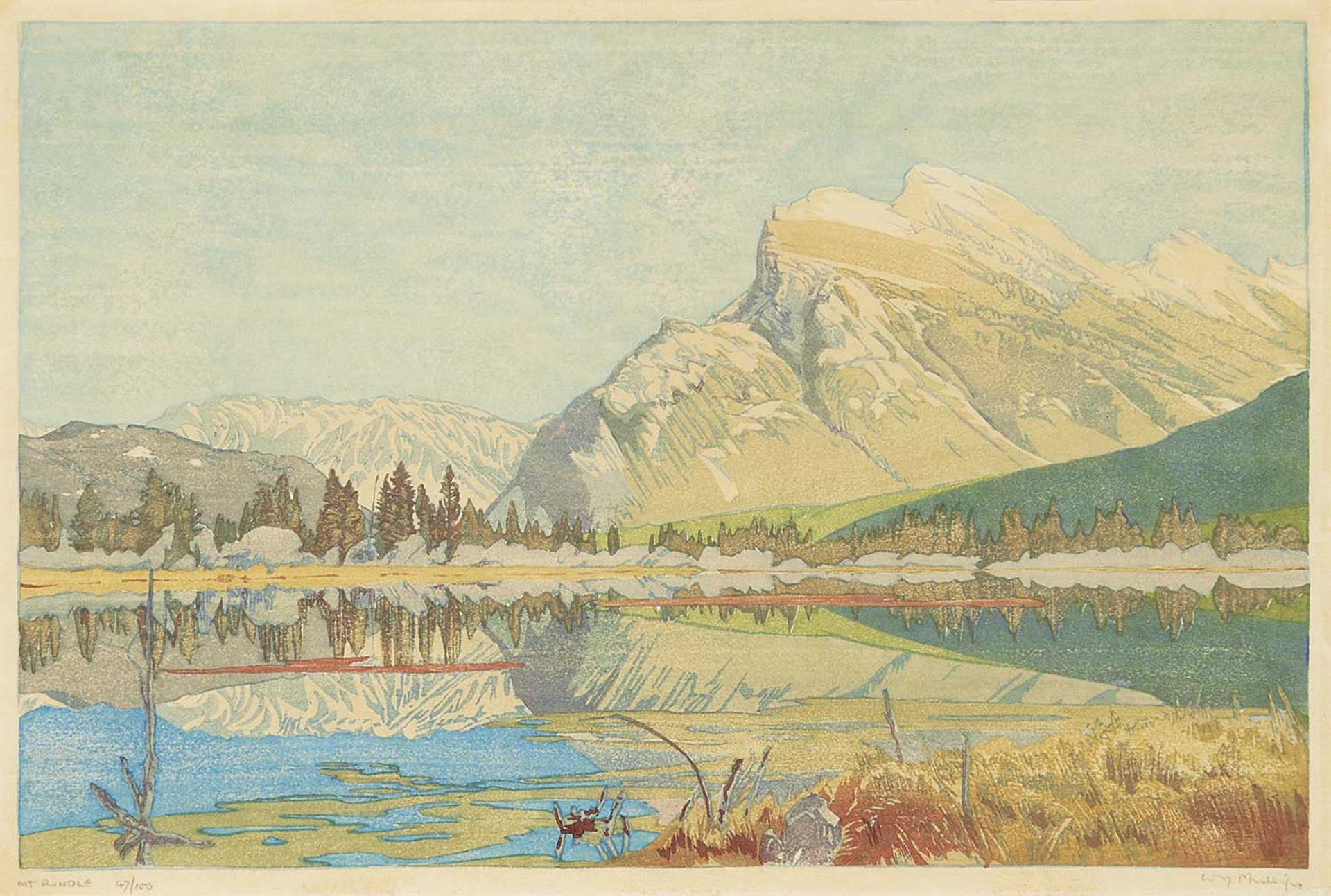 Walter Joseph (W.J.) Phillips (1884-1963) - Mount Rundle #47/100