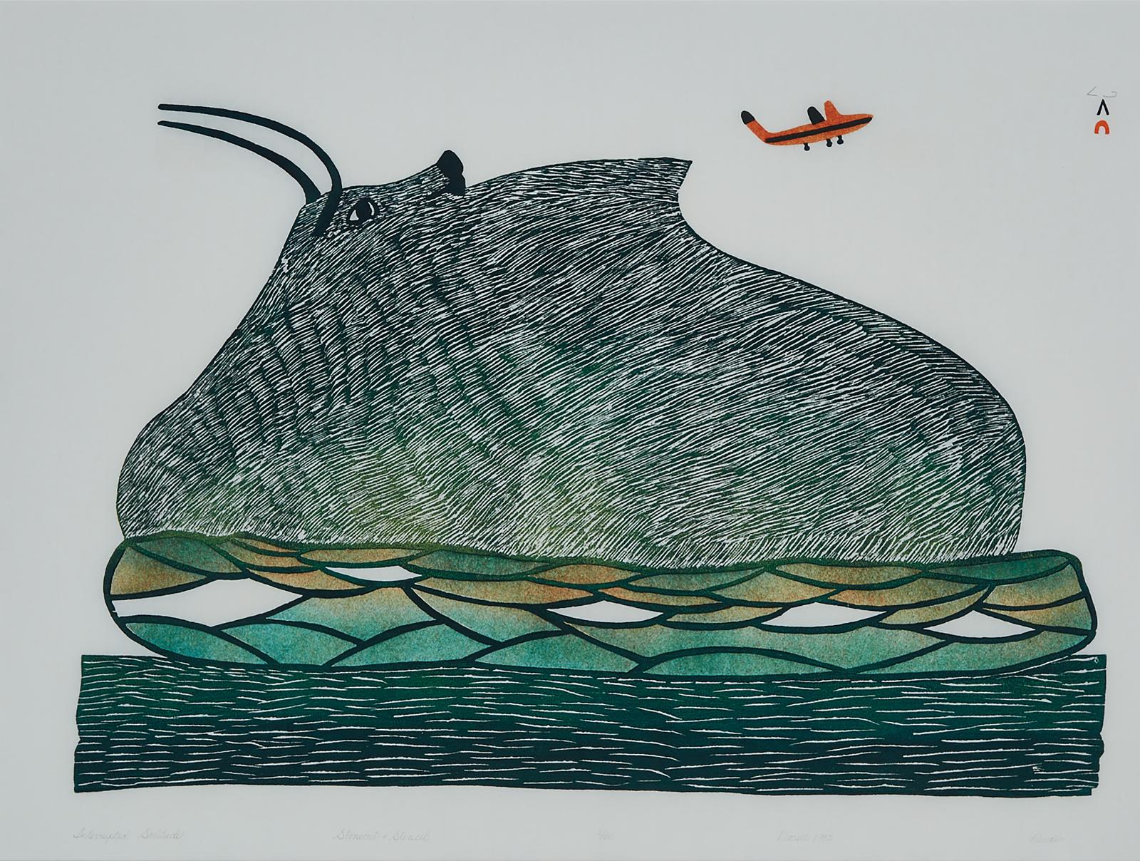 Pudlo Pudlat (1916-1992) - Interrupted Solitude
