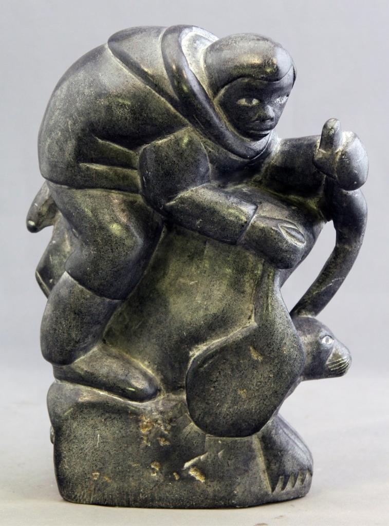 Levi Qumaluk (1919-1997) - Seal Hunter; 1973