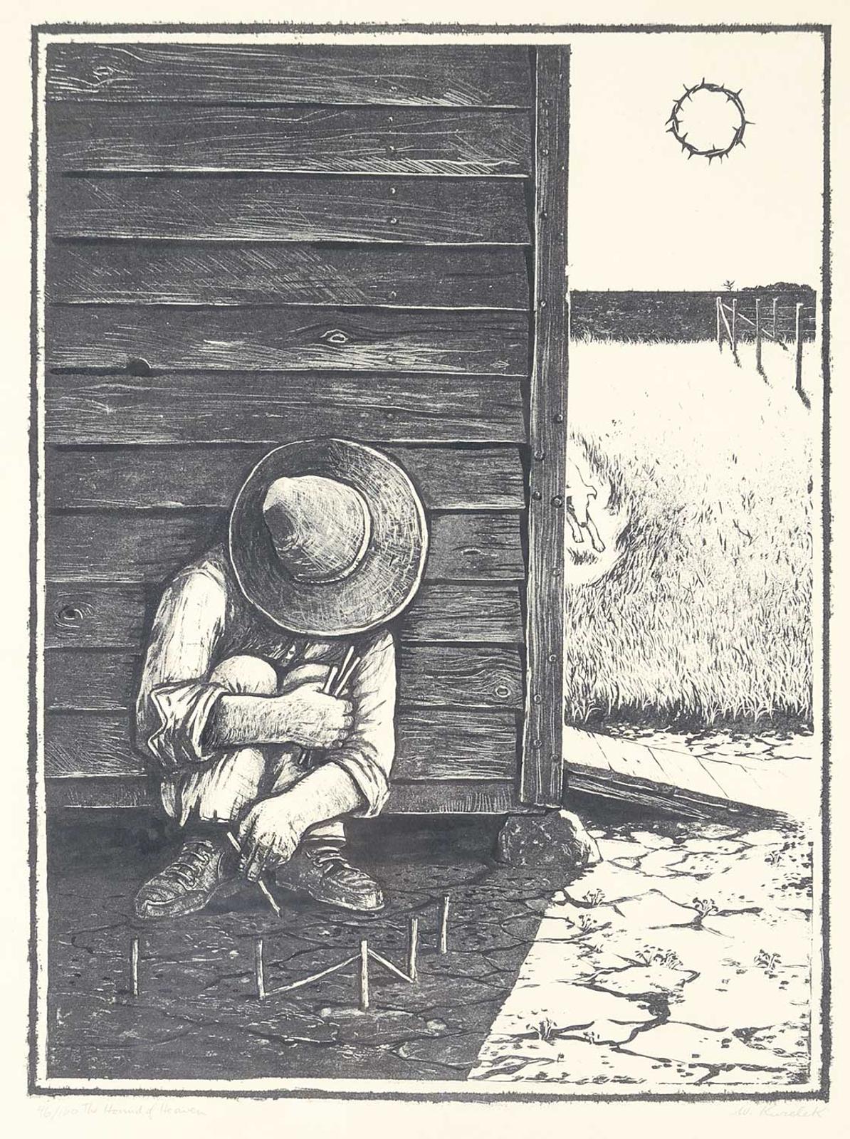 William Kurelek (1927-1977) - The Hound of Heaven  #46/100
