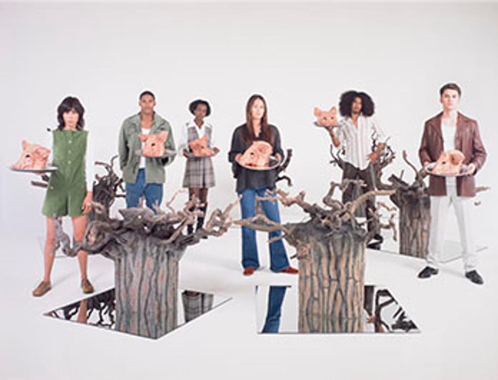 Sam Durant (1961) - Landscape Responses (Pig Heads)
