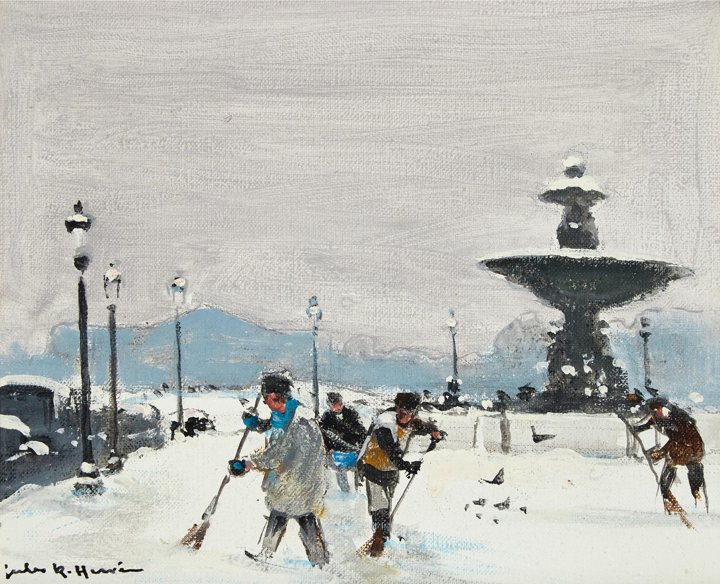 Jules Rene Herve (1887-1981) - Paris, Place De La Concorde