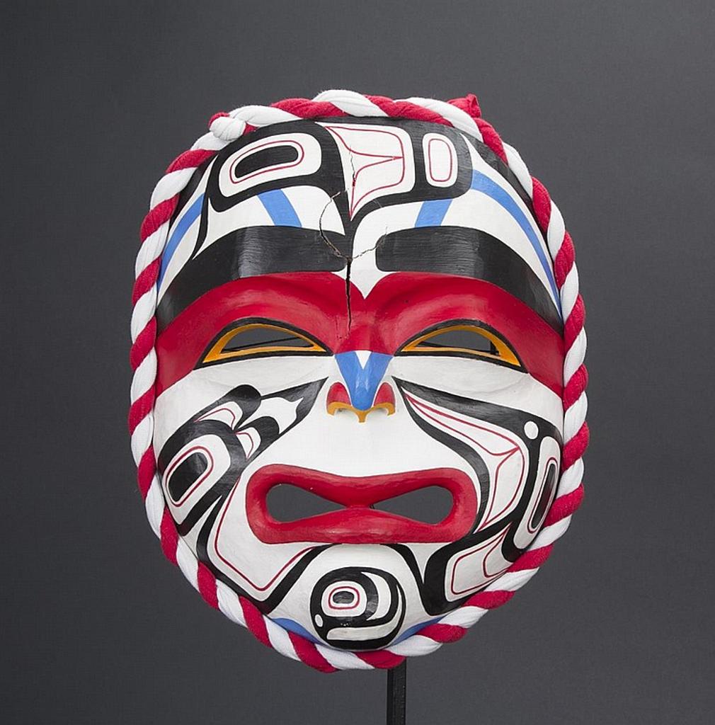 Charles Joseph Sr. (2021) - a carved and polychromed Mourning mask
