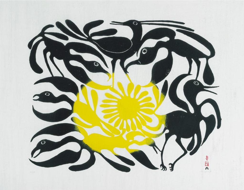 Kenojuak Ashevak (1927-2013) - Arrival Of The Sun