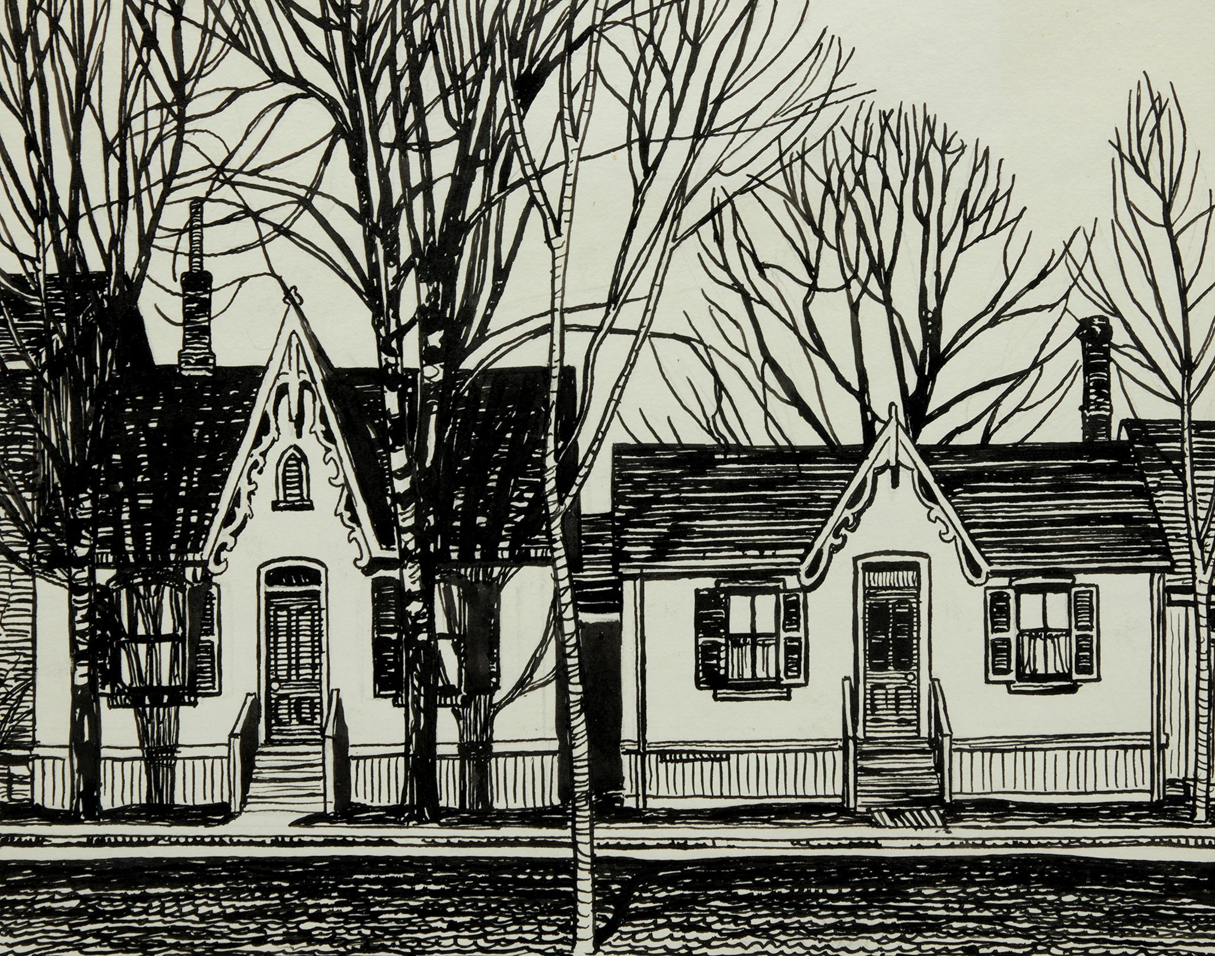 Lawren Stewart Harris (1885-1970) - Houses, University Avenue, Toronto
