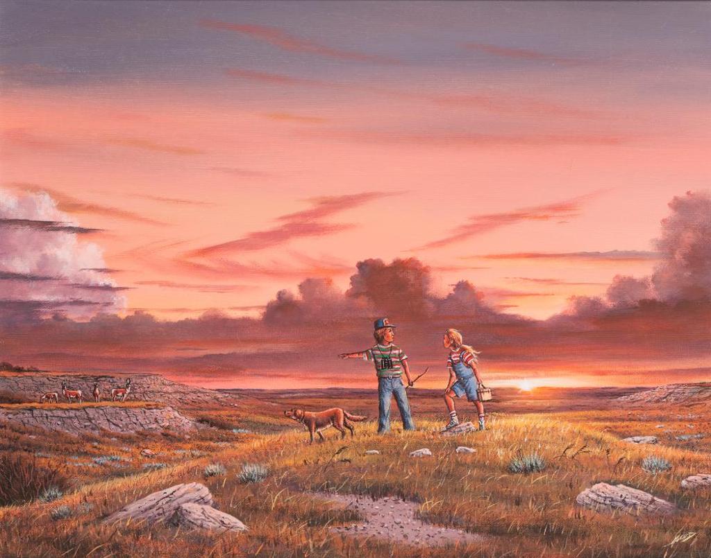Bob Millard (1947-2014) - Untitled - Children and Antelope