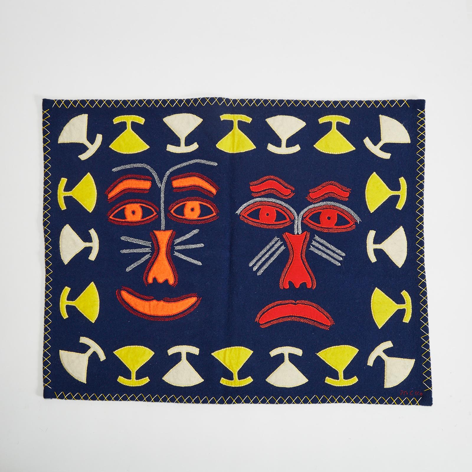 Ruth Ikinilik Tapatai (1957) - Untitled (Faces And Ulus)