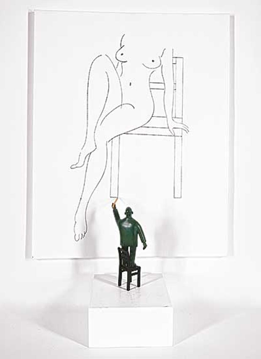 Reinhard Skoracki (1942) - Untitled - Artist and His Model