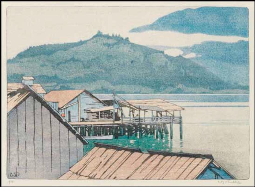 Walter Joseph (W.J.) Phillips (1884-1963) - The Waterfront, Alert Bay, BC