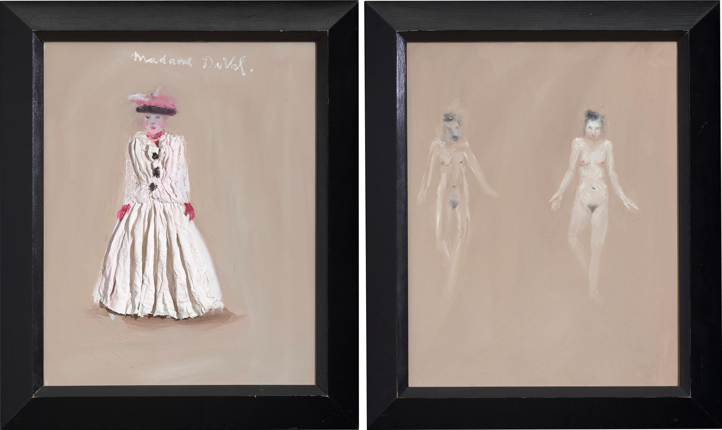 Nicholas Africano - Study for Grandmother Diptych, 1984