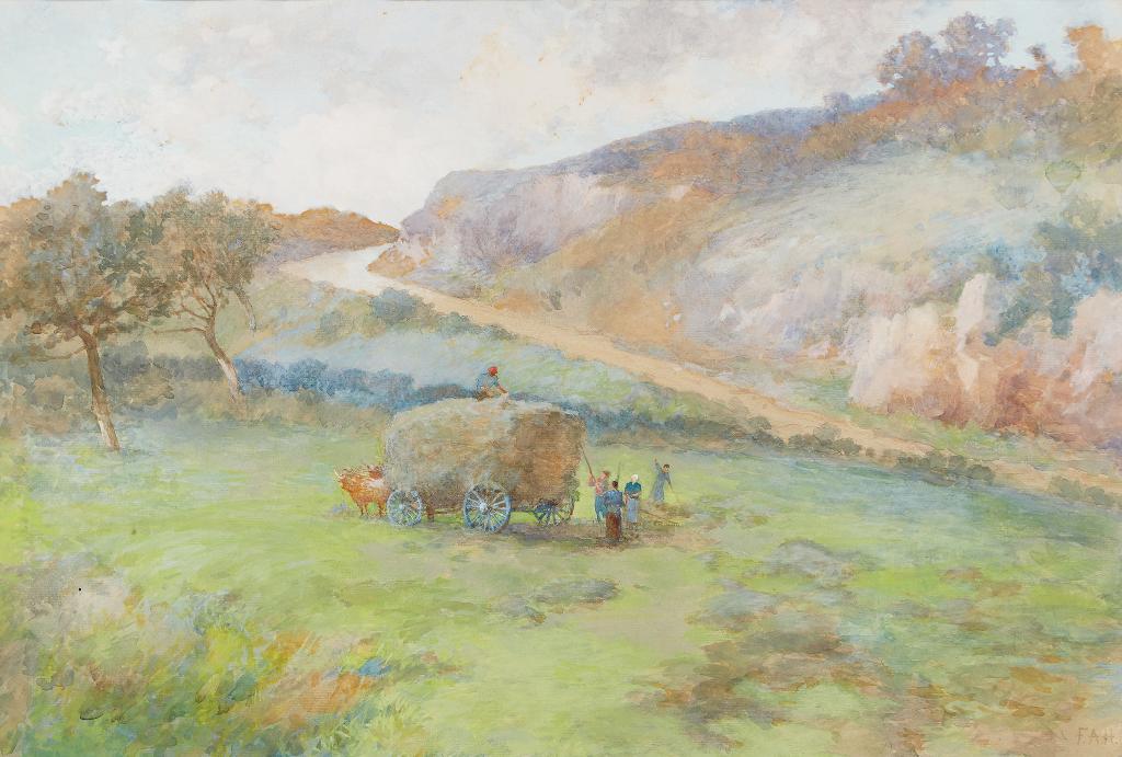Frances Anne Beechey Hopkins (1838-1919) - Filling the Wagon