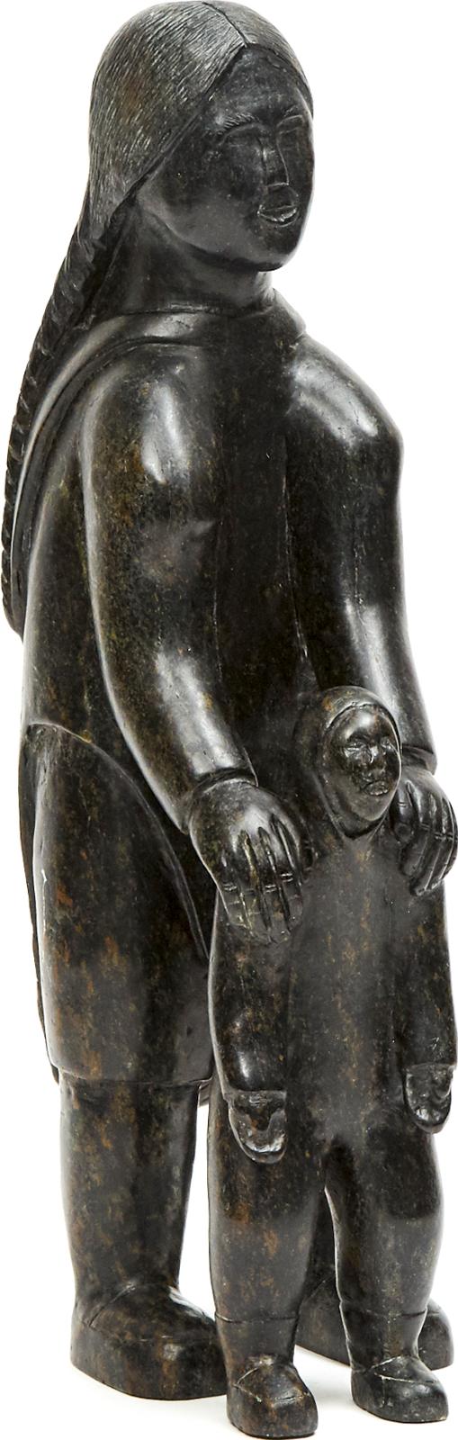 Nancy Pukingrnak Aupaluktuq (1940) - Mother And Young Boy
