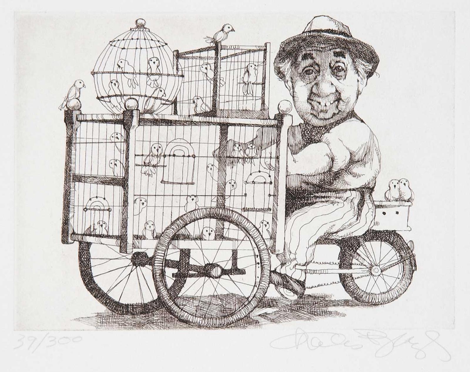 Charles Wilson Bragg (1931-2017) - Untitled - Taking the Birds for a Ride  #39/300