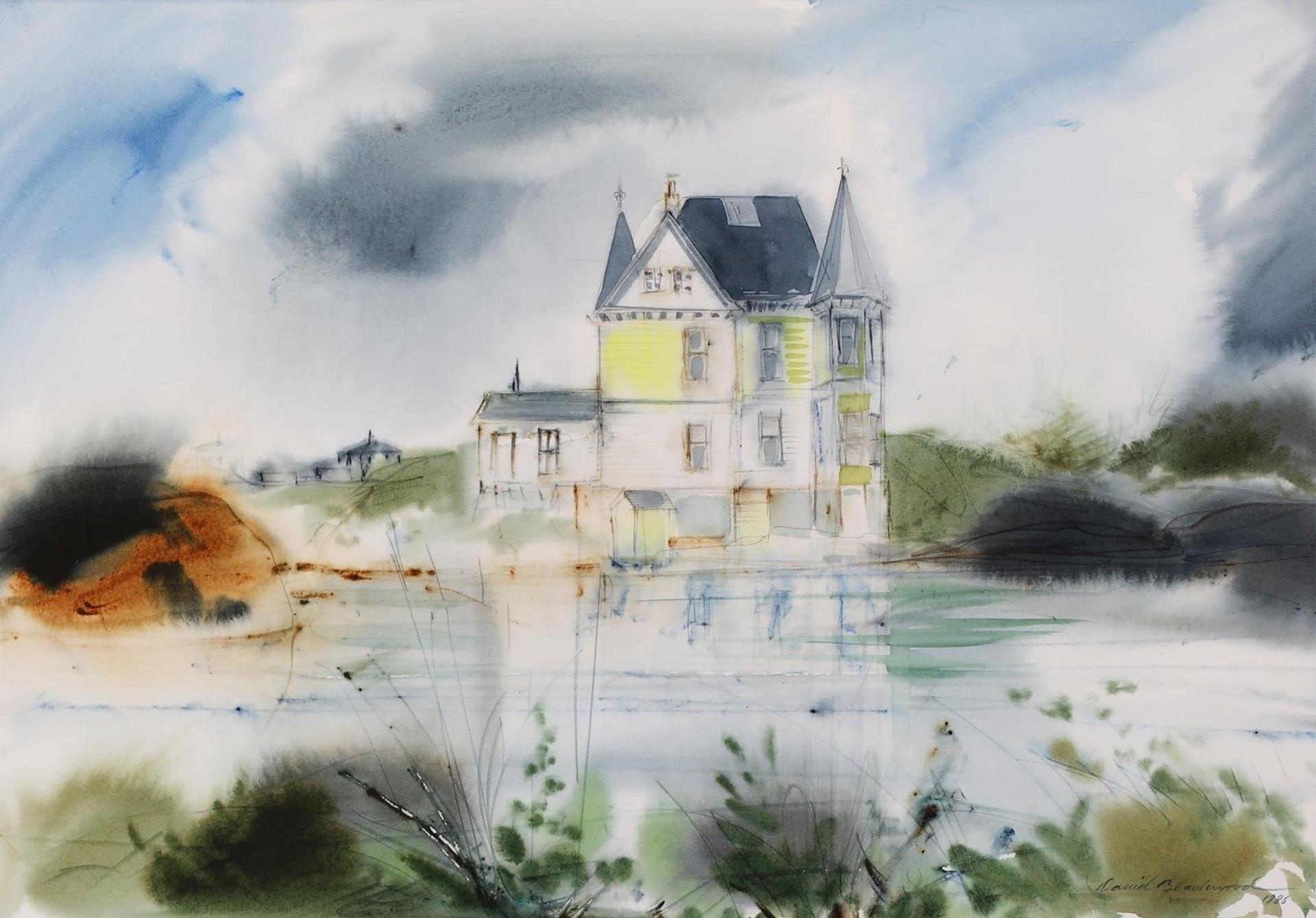 David Lloyd Blackwood (1941-2022) - Barbour House (Rain), Newtown; 1986