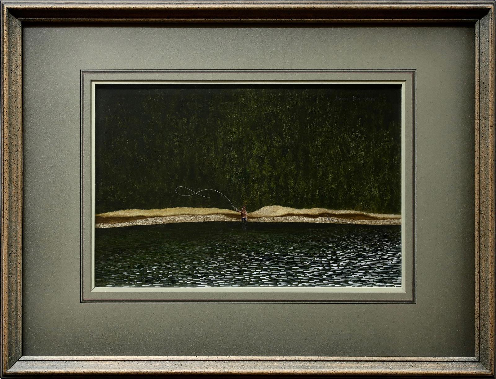 Michael Peter French (1951) - Bob Fly Fishing In Granfer's Pond