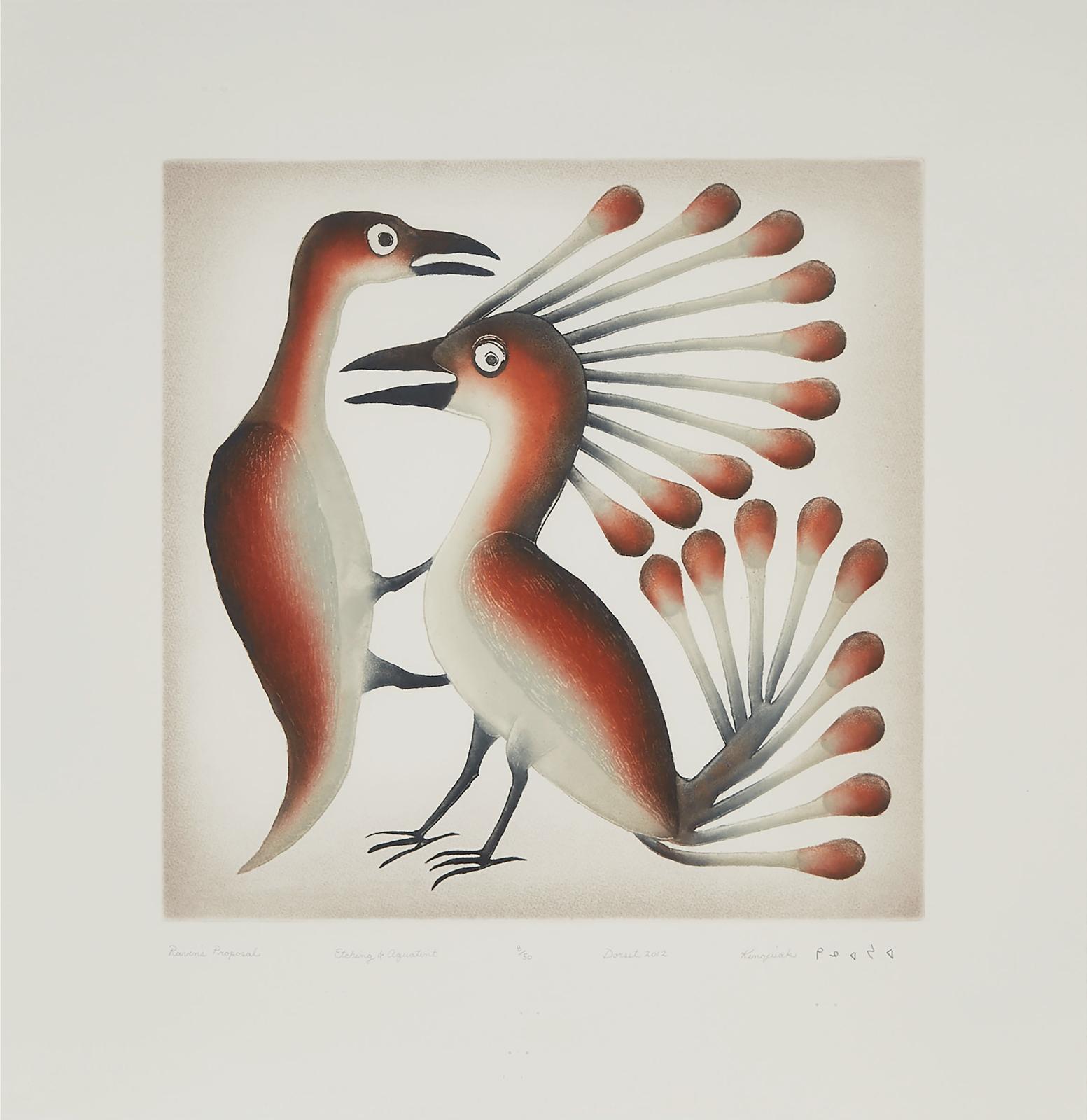 Kenojuak Ashevak (1927-2013) - Ravens Proposal