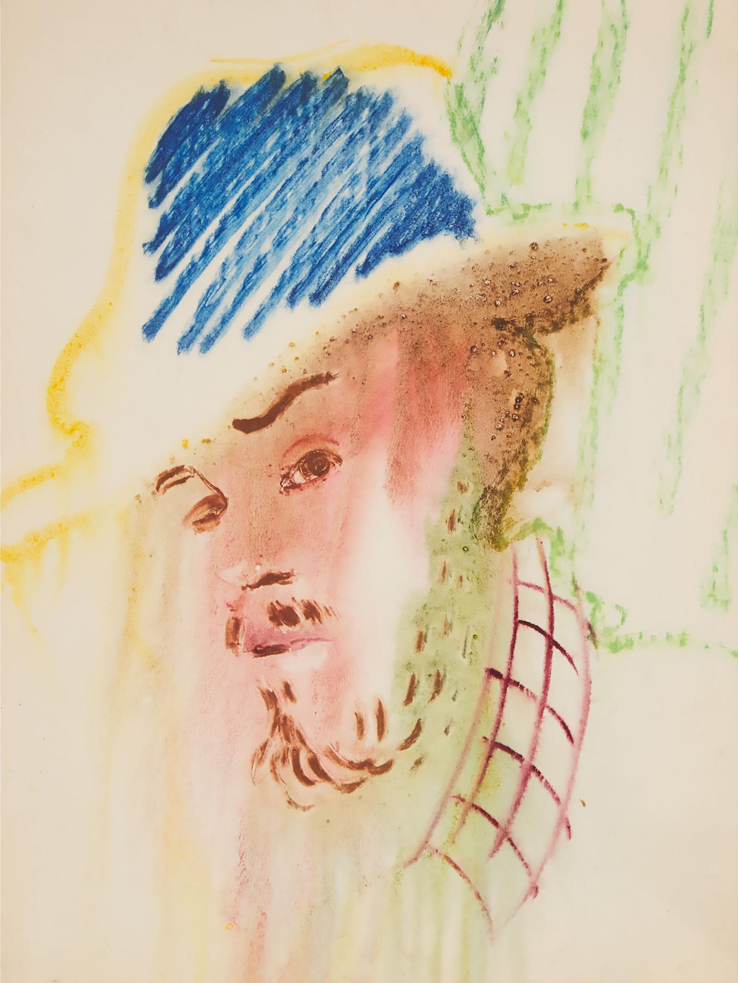 Anatoly Timofeevich Zverev (1931-1986) - Portrait Of A Man, Circa 1950-1960