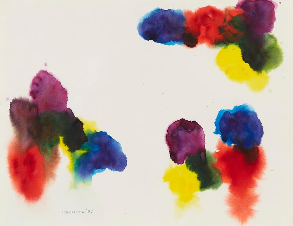 Gershon Iskowitz (1921-1988) - Abstraction in Blues, Reds, Yellow, Greens and Violets