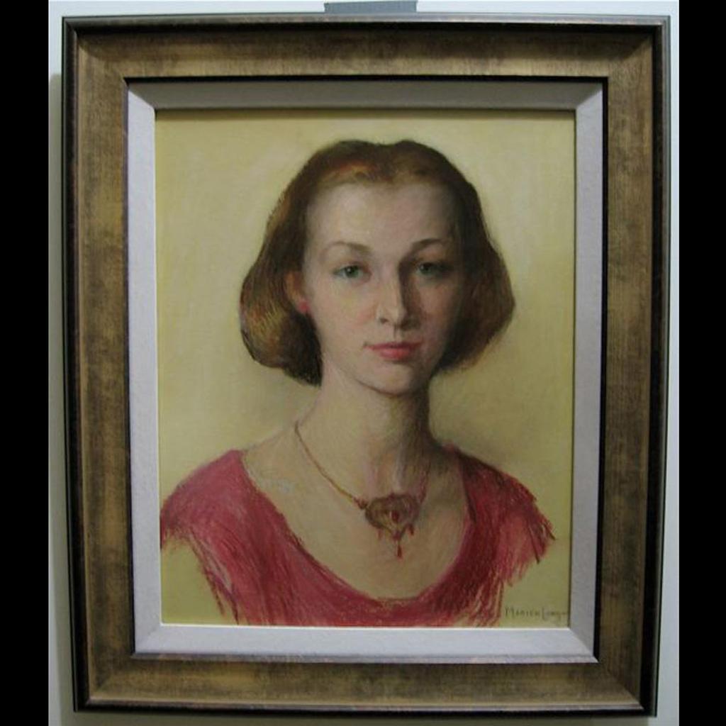 Marion Long (1882-1970) - Portrait Of A Young Woman