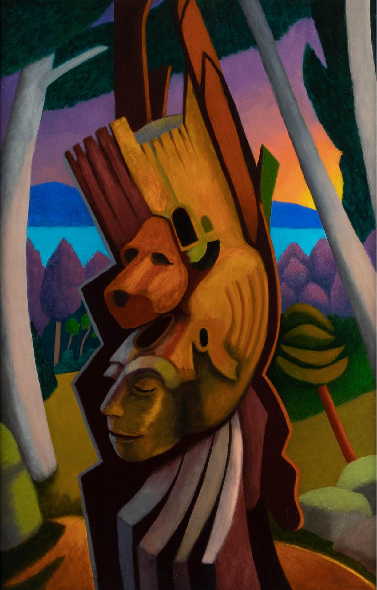Diana Dean (1942) - Emerging Wood Stump, 2018