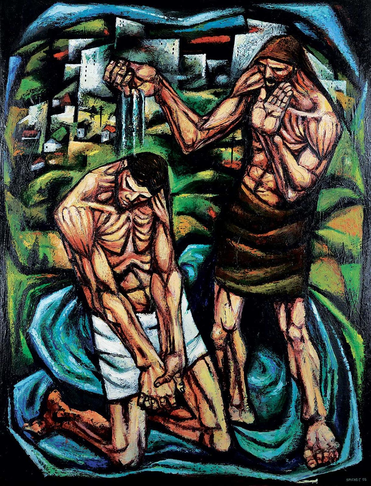 Ronald John (Gyo-Zo) Spickett (1926-2003) - Untitled - Baptism