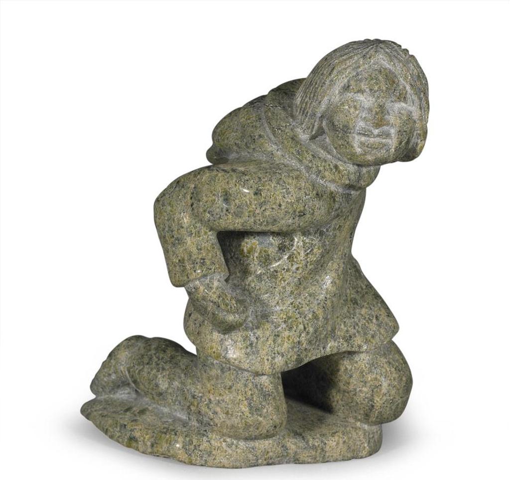 Kiawak (Kiugak) Ashoona (1933-2014) - Kneeling Man