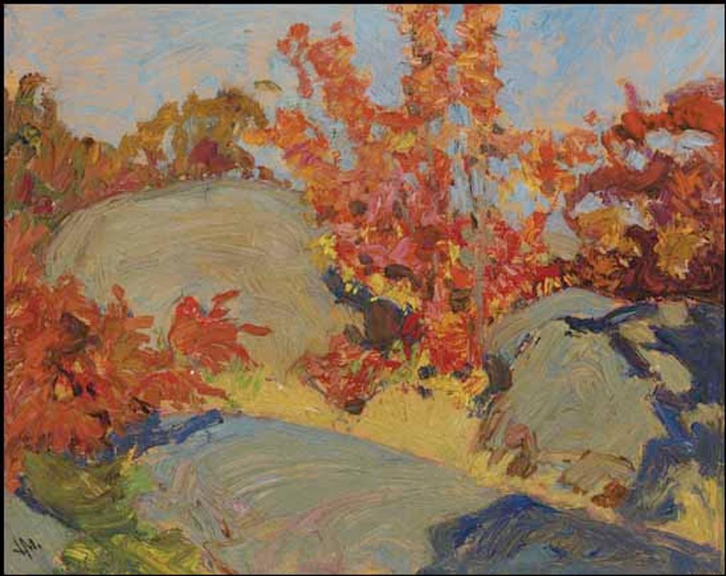 James Edward Hervey (J.E.H.) MacDonald (1873-1932) - Rock and Maple 2