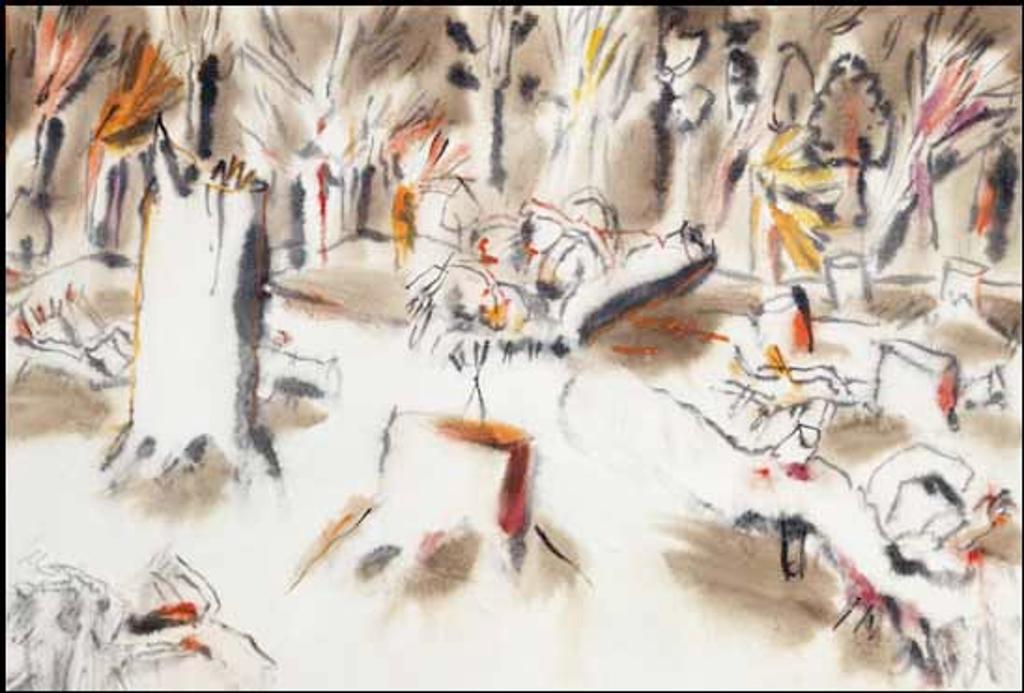 David Browne Milne (1882-1953) - Stumps and Saplings I