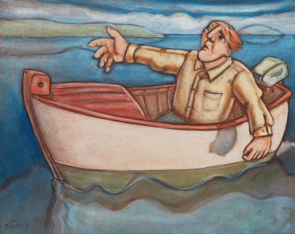 Conrad Stephen Furey (1954-2008) - Man in Boat