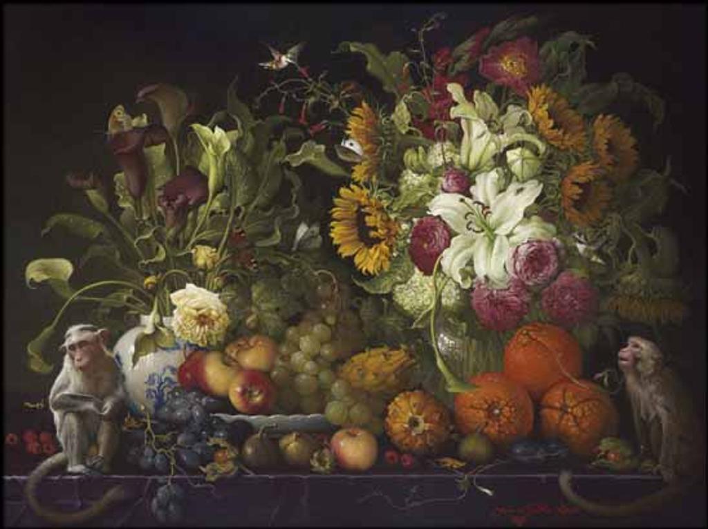 Yana Movchan (1971) - Still Life with Two Guardians