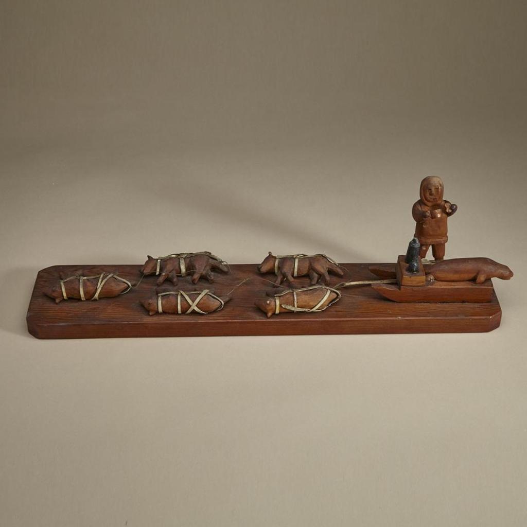 J. Tegiapak - Hunter And Dog Team Taking A Rest