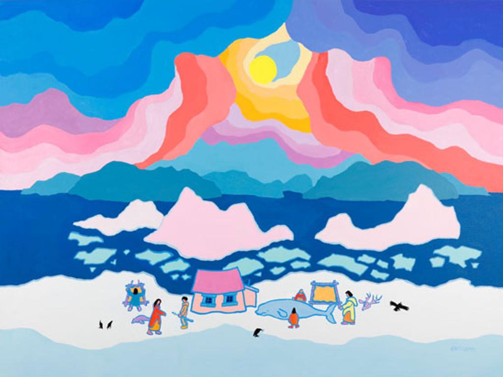 Ted Harrison (1926-2015) - The Day of the Beluga