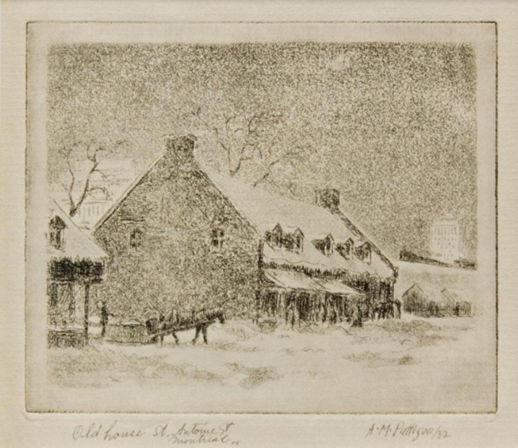 Albert Mead Pattison (1887-1957) - Old House, St. Antoine Street Montreal