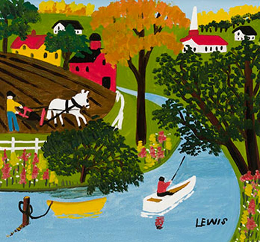 Maud Kathleen Lewis (1903-1970) - Ploughing and Fishing