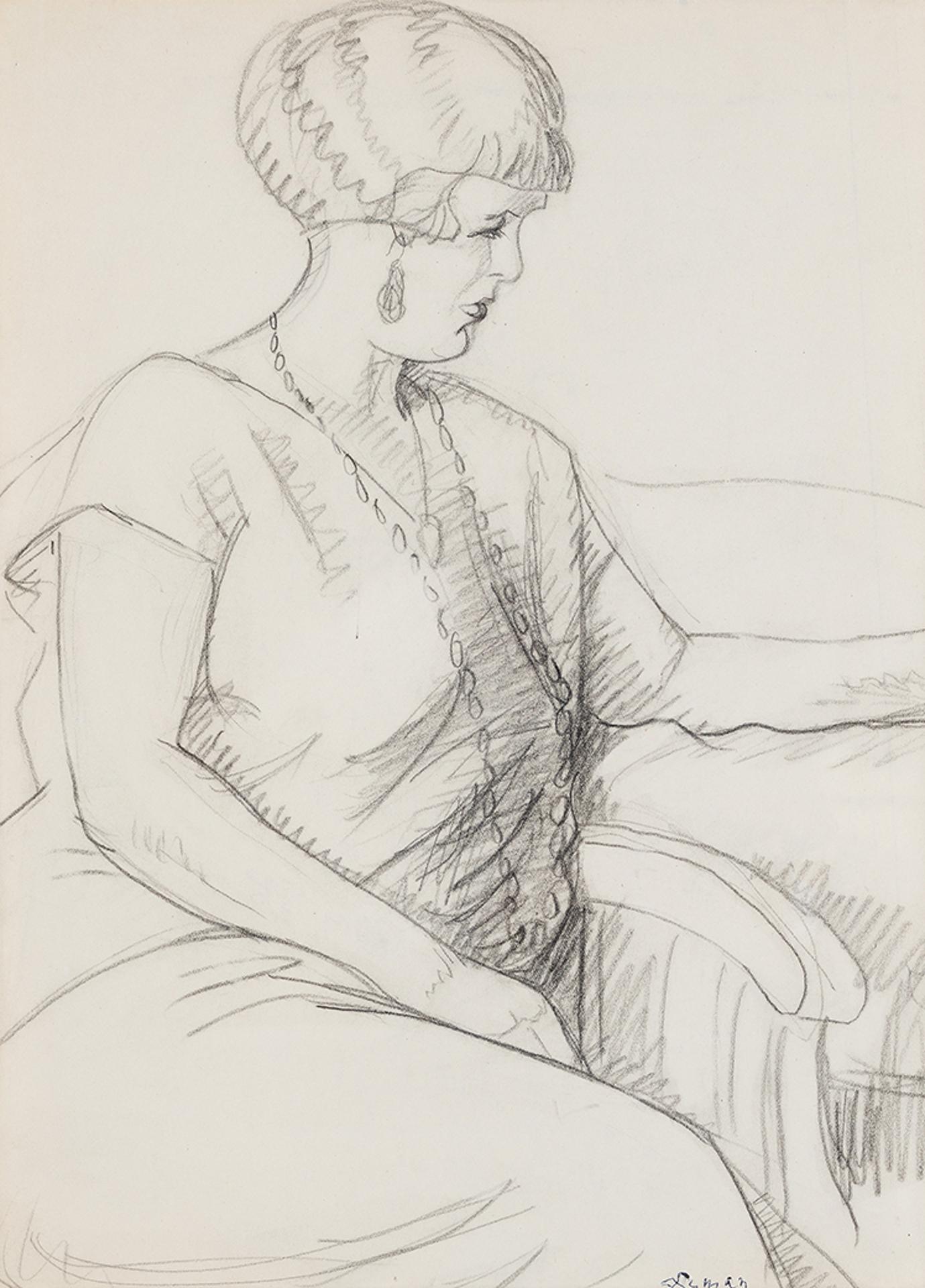 John Goodwin Lyman (1886-1967) - Seated Figure