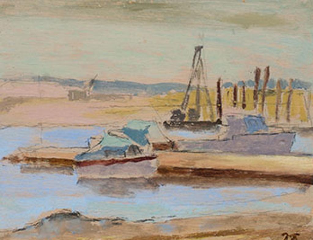 John Richard Fox (1927-2008) - Harbour in Provence
