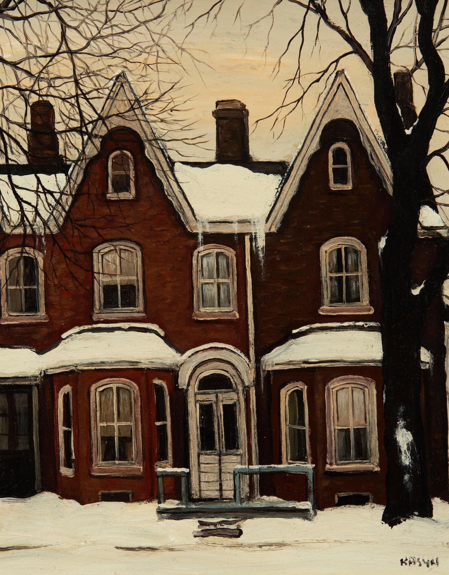 John Kasyn (1926-2008) - On Montague Street