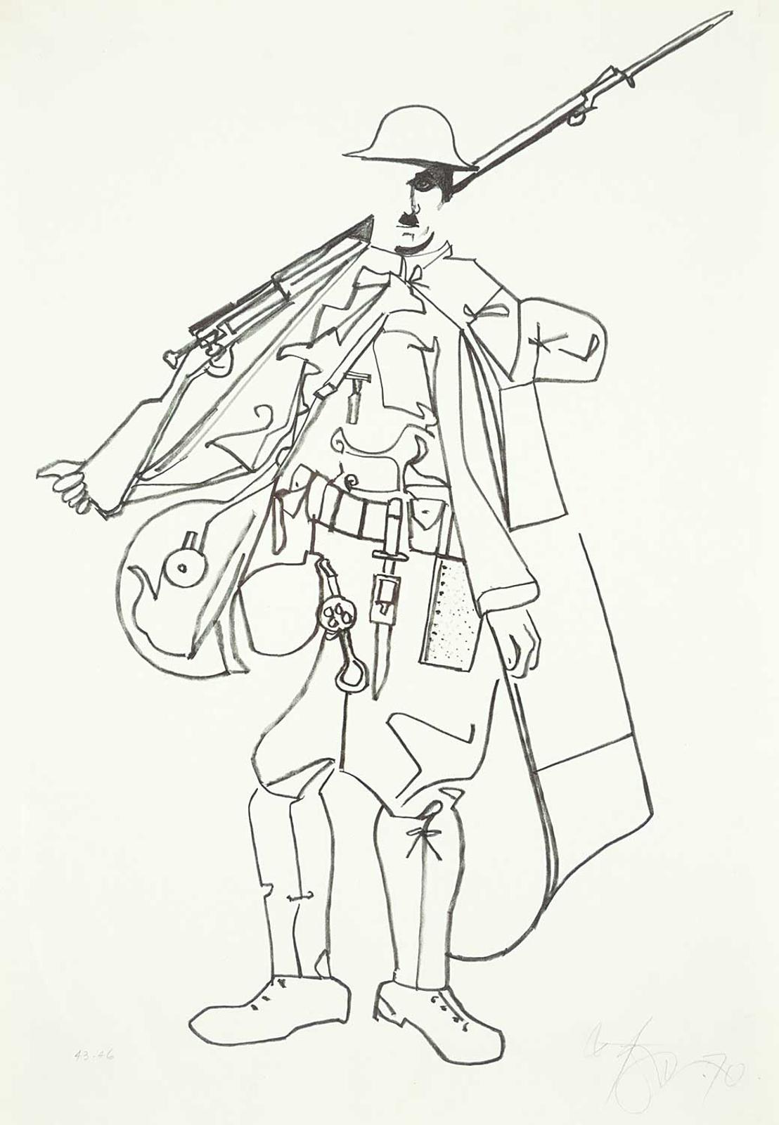 Harold Barling Town (1924-1990) - Charlie Chaplin in the Fireman  #43/36