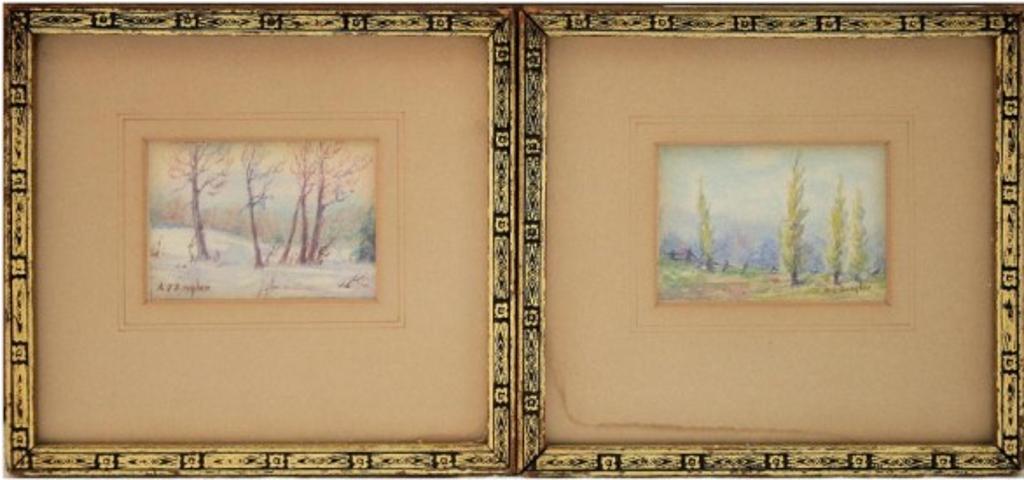Anne Jaffrey Ziegler - Pair of miniature watercolours