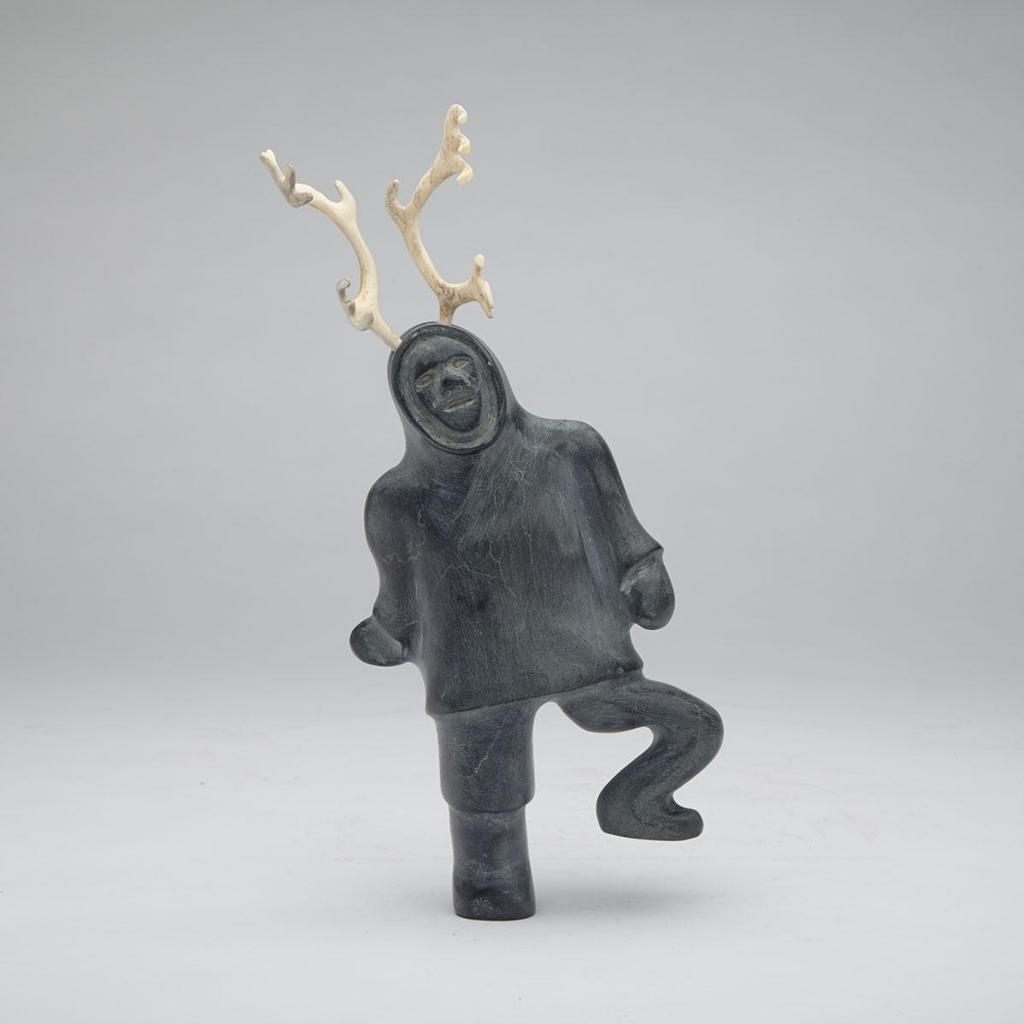 Josiah Nuilaalik (1928-2005) - Caribou Shaman Balanced On Single Foot