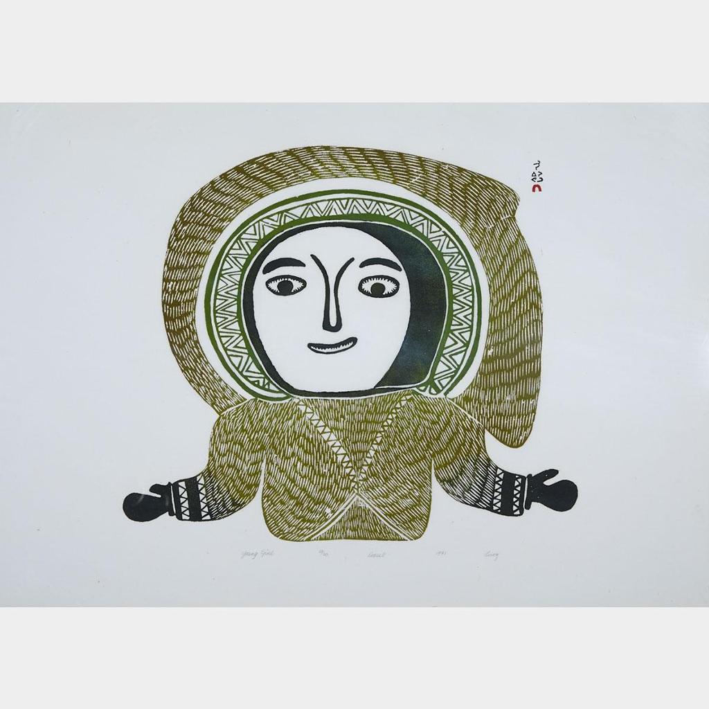 Lucy Qinnuayuak (1915-1982) - Young Girl