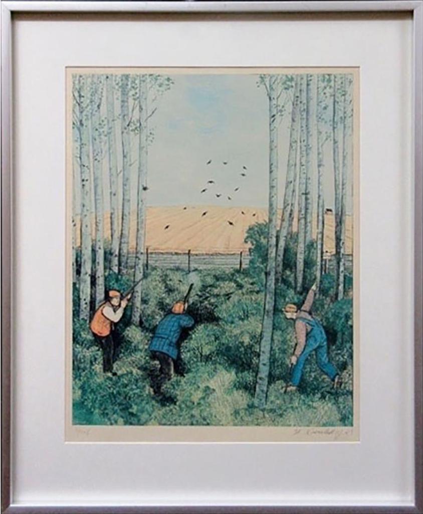 William Kurelek (1927-1977) - Duck Hunters (From The Sports Portfolio, 1977)