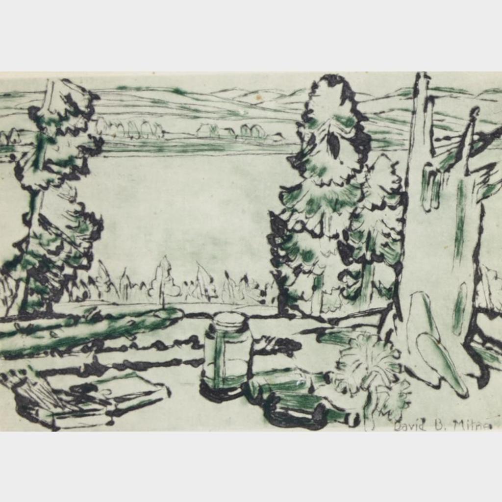 David Browne Milne (1882-1953) - Painting Place; Blue Sky, Palgrave (Cancelled)
