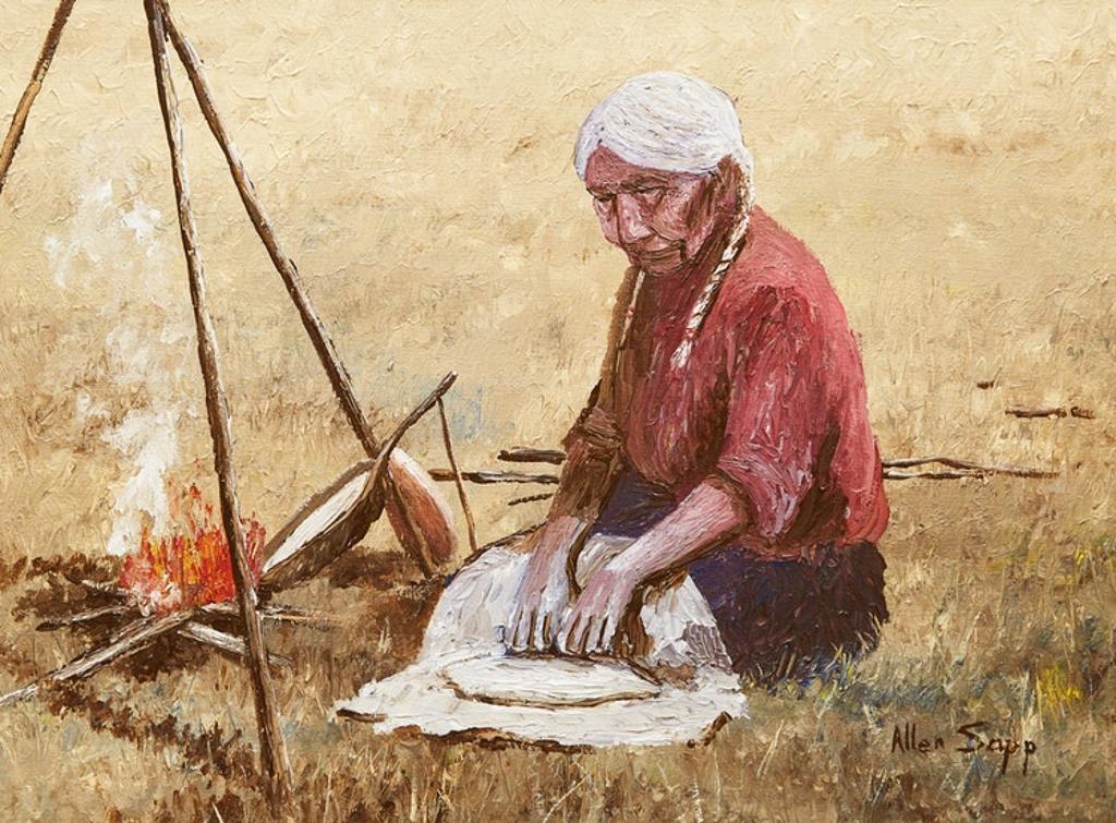 Allen Fredrick Sapp (1929-2015) - Making Bannock