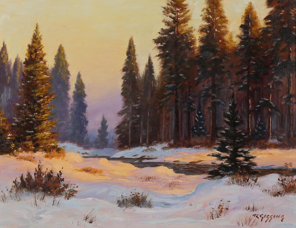 Roland Gissing (1895-1967) - Golden Evening; 1966