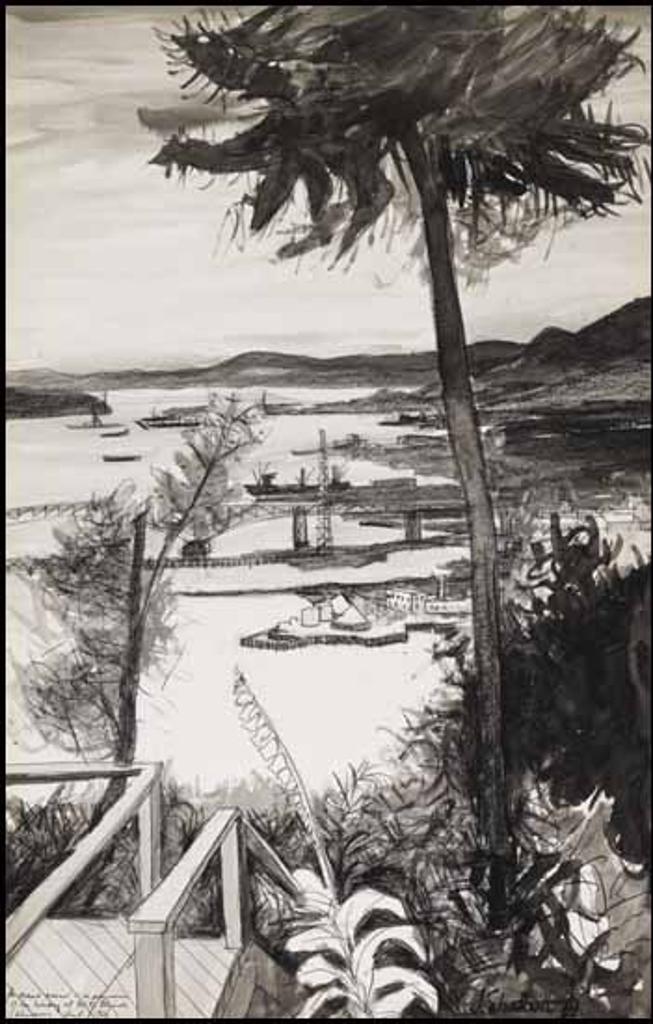 Jack Leaonard Shadbolt (1909-1998) - View from Jack and Doris Shadbolt's Home on Capitol Hill