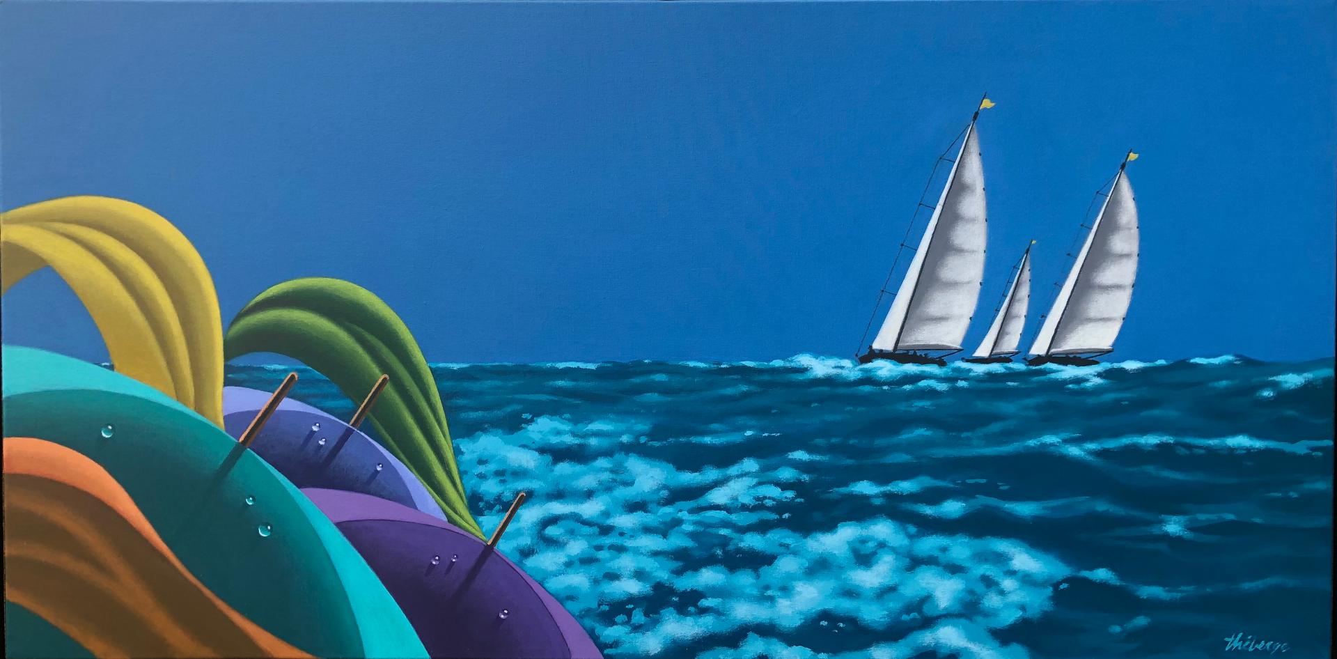 Claude Théberge (1934-2008) - Les trois voiliers, 2000