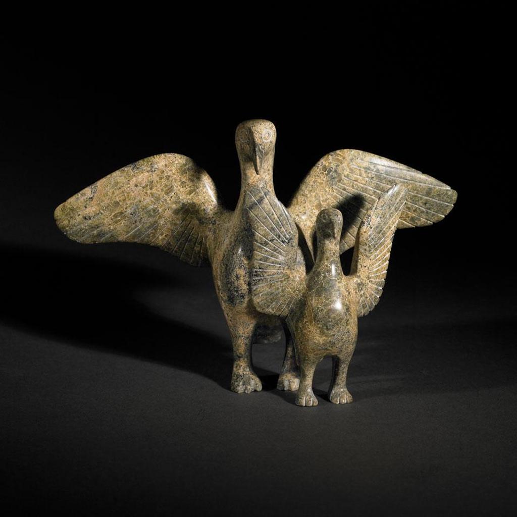 Abraham Etungat (1911-1999) - Bird And Young